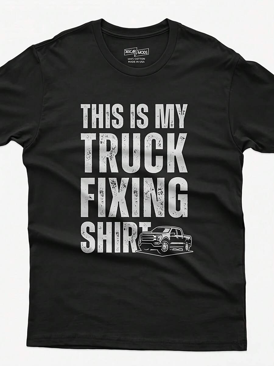 Funny Truck Fixing Shirt Pickup Truck Edition - 風格9 - 查看 1