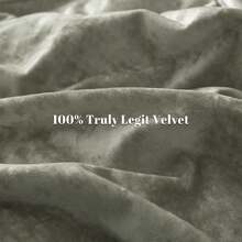 Queen Size 3pcs Ultra Soft Breathable Comforter Cover Set, Luxury Cozy Flannel Duvet Cover With Pillow Shams, 90" X 90", Dark Grey,  And  Bedding Collection - 煙燻橄欖(無被子) - 查看 4
