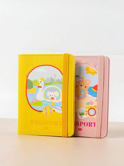 غلاف جواز سفر مصنوع من مادة البولي يوريثان ذات نهاية مطفية مع طباعة خريطة العالم والحروف وتصميم ثابت، حافظة جواز سفر، محفظة جواز سفر، حقيبة جواز سفر للعطلات والسفر والرحلات المدرسية للرجال والنساء، ضروريات السفر