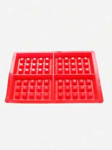 1pc Silicone Waffle Mold 4 Cavities Waffle Mold Silicone Waffle Maker Baking Tray Mold For Waffle Cake Chocolate Craft Candy Soap Baking,Square