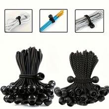 5/10/20 Dây đàn hồi chịu lực có thể điều chỉnh kèm bi nhựa - Phụ kiện cắm trại màu đen cho mọi mùa, dùng để cố định lều, cất giữ và vận chuyển - Đồ dùng dã ngoại có thể gấp gọn và bền, Dụng cụ sắp xếp cắm trại | Điều chỉnh chắc chắn, Dây có thể điều chỉnh | Phụ kiện cắm trại thiết yếu - Nhiều màu - Xem 3