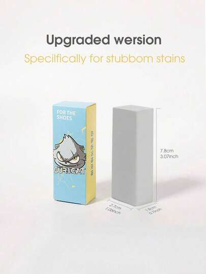 Suricat Gumowa gąbka do czyszczenia butów i szczotka do pielęgnacji obuwia z tkaniny - Gumowy i biały środek do czyszczenia obuwia sportowego i butów - Zestaw do czyszczenia butów - Narzędzie do czyszczenia trampek - Szczotka do konserwacji obuwia - Środek do czyszczenia butów - Akcesoria do pielęgnacji trampek - Gumka do czyszczenia butów - Szczotka do butów z tkaniny