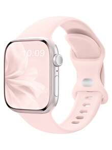 时尚运动硅胶表带，兼容 Series 11 10 9 8 7 6 SE SE2 SE3 Ultra 2 3 38mm 40mm 41mm 42mm 44mm 45mm 46mm 49mm，男女款优雅透气柔软腕带，轻巧舒适的替换表带，适合健身房跑步锻炼，耐用防汗日常表带，送给家人朋友的礼物 - 44/45/46/49/42mm(Series 3 2 1) - 查看 18