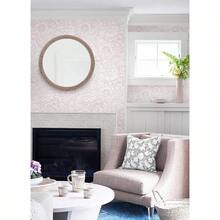 Peel And Stick Wallpaper Pink Boho Wall Paper Pink And White Floral Wallpaper Bedroom Bathroom Removable Self - Adhsive Contact Paper Cabinets Nursery Vnyl Shelf Liner 17.3x 118