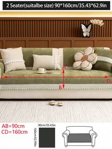 1 件四季沙发垫套，现代简约防滑沙发座垫，防尘可洗沙发套，柔软防褪色，宠物友好，适合 L 型沙发和 1/2/3/4 座沙发 - 綠色 - 查看 16