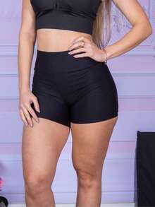 Women Sports Shorts - Black - View 3