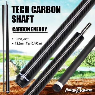 Advanced Pure Carbon 12.5mm Head Club 2025 Head Club Ball Room Head Black Eight Head Club New Public Nine Ball Club Table Tennis Club 1/2 Split Member Club