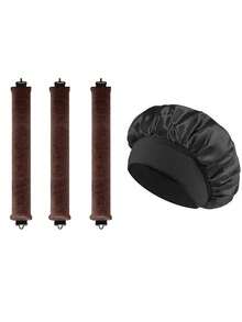 3 قطع من أداة تجعيد الشعر بدون حرارة من الساتان، مكواة تجعيد الشعر وأداة تجعيد ساخنة، مصنوعة من مطاط عالي المرونة، طقم أدوات تصفيف الشعر، هدايا إكسسوارات تجميل المنزل للنساء، أدوات تصفيف الشعر