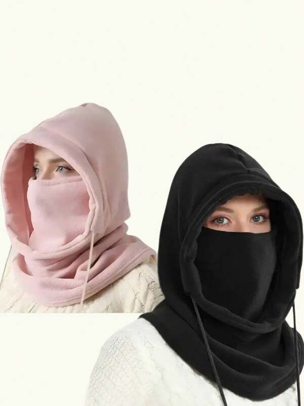 Passamontagna antivento invernale, maschera facciale calda in pile per uomo e donna, scaldacollo per moto, bici e ciclismo in climi freddi