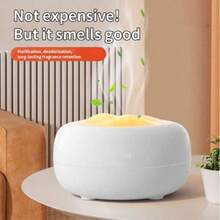 Difusor de óleos essenciais, umidificador silencioso para quarto, temporizador e desligamento automático, difusor de névoa ultrassônico de aromaterapia com 7 cores de LED para salas grandes e escritórios (branco leitoso)