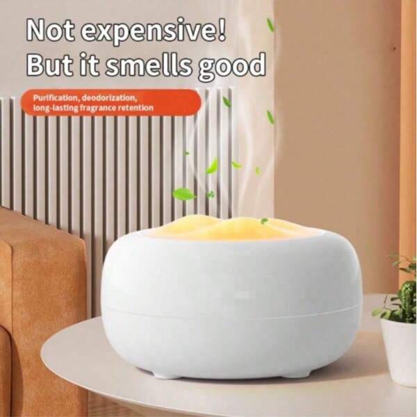 Difusor de óleos essenciais, umidificador silencioso para quarto, temporizador e desligamento automático, difusor de névoa ultrassônico de aromaterapia com 7 cores de LED para salas grandes e escritórios (branco leitoso)