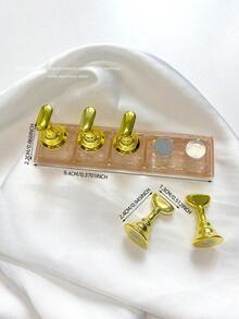 亚克力极光彩虹色矩形钻石形状美甲展示架，树脂水晶珠水钻复古韩国花朵激光 DIY 家居和户外女士母亲姐妹妻子女友婚礼美甲沙龙美容情人节使用