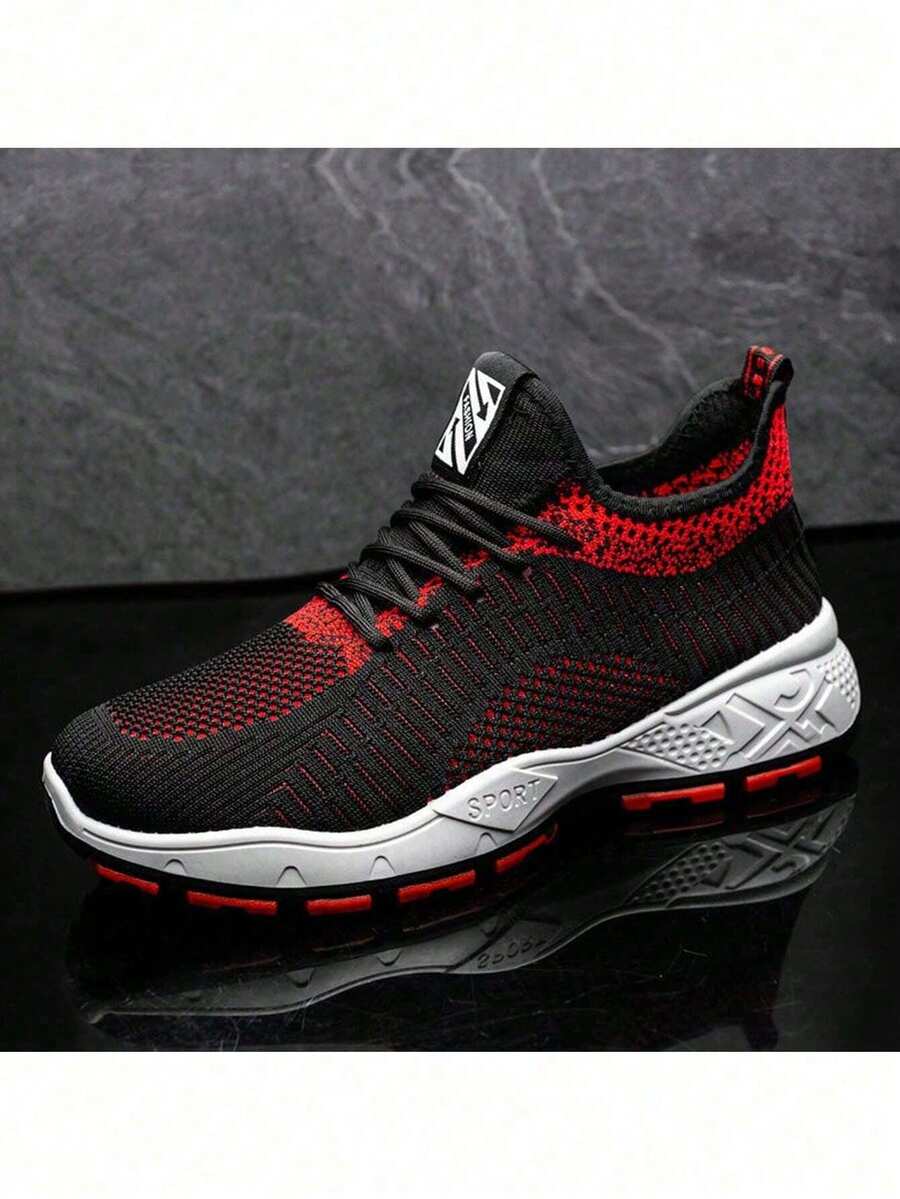 Zapatillas deportivas de malla transpirable para hombre para otoño Zapatillas de running elegantes,Nuevas zapatillas deportivas para hombre. informales y ligeras Calzado deportivo para hombre Parte superior de punto negro Confección de malla transpirable Suela blanda Diseño ligero Ideal para deportes al aire running recreativo Adecuadas para caballeros de mediana edad y mayores Zapatillas deportivas cómodas y transpirables