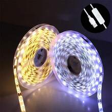 NBBUFF 3ft-100ft Luzes LED com Botão USB para Iluminação Residencial, Basta Plugar e Ligar, Muito Fácil de Instalar, Luzes Brancas Quentes 3000k e Brancas 6500k, Luzes Noturnas Adequadas para Bottom de TV, Quarto, Armário, Iluminação de Showroom, Espelho, Máquina de Costura, Guarda-Roupa, Iluminação Noturna de Escada, Decoração de Halloween, Decoração de Natal