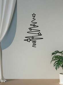 Árvore de Natal de Metal para Decoração de Parede - Escultura de Ferro (1 peça) para Jardim Externo, Pátio e Interior, Versátil para Natal, Halloween, Páscoa e Dia de Ação de Graças - Não Necessita de Eletricidade ou Bateria, Enfeite de Natal