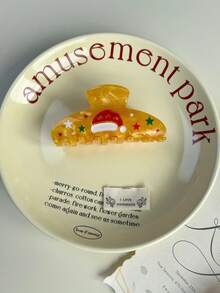 1pc Christmas New Acetate Santa Claus Hair Clip, Sweet & Cute Atmosphere Hair Claw, Creative High-End Retro Leaf Hair Clip For Women Elegant Hair Accessories Elegant Claw Clip Winter Hair Clutch