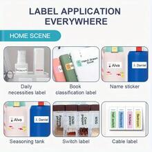 P15 P21 P12 Label Multicolor Tape 12Mm X 40Mm/1.5X3.0 Cm/ Paper Material Phomemo D30 Thermal Label Maker Compatible With Adhesive Labels/Professional Labels For Office, School, Hospital, Halloween, Christmas - Multicolor - View 6