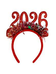 1/2 pezzi Cornice per foto di Natale 2026 Fascia per capelli Accessorio per capelli Decorazione per feste di Natale Regalo di Natale - Multicolore - Visualizzare 14
