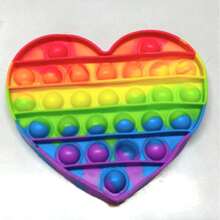 Rainbow Color Anti-Stress Puzzle Toy, Fidget Toy, Rapidly Popular Bubble Popping Stress Relief Toy, Bubble Popping Toy, Party Game Decoration Gift, Christmas, Halloween Party Game, Relaxation Toy, Holiday Gift - Birthday Gift - Easter Gift - Halloween Gift - Christmas Gift - Perfect Gift - Gift