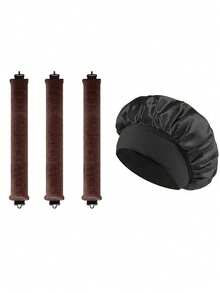 3 قطع من أداة تجعيد الشعر بدون حرارة من الساتان، مكواة تجعيد الشعر وأداة تجعيد ساخنة، مصنوعة من مطاط عالي المرونة، طقم أدوات تصفيف الشعر، هدايا إكسسوارات تجميل المنزل للنساء، أدوات تصفيف الشعر