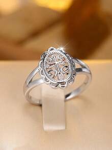 925er Sterling Silber Kreuz Ring für Damen - Boho Chic, perfekt für den täglichen Gebrauch & Hochzeiten, geschenkfertig