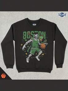 Boston Basketball Crewneck, American Team Sports Sweatshirt, US Sports Clothing, Basketball Fan Gift, Basketball Lover, Vintage, Celtic