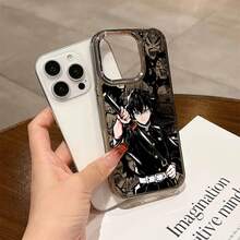 Ute Anime Demons Slayers Phone 17 16E 15 14 13 12 11 Pro Plus Transparent Soft Coverchristmasfall Phone Casephone 17halloween Accessories - 混合顏色 - 查看 7