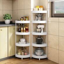 Rafturi de colț cu 3/4/5 niveluri, suport pentru haine din plastic impermeabil și rezistent la rugină, organizator de rafturi pentru pantofi pentru bucătărie și living, alb/negru