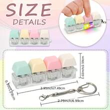 LED Keyboard Fidget Toys For Adults | Features LED Light Keychain | Usage Anxiety Decompression