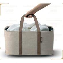 Local Devery-YOUBEI-Joseph Joseph Hold- Max Collapsible 55L/14.5 Gon Washing Laundry Basket Bag, Durable Fabric, Moisture Resistant, Grey - 本色 - 查看 2