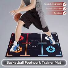Basketball Footwork Training Mat, With Noise Reduction And Anti-Slip Design, Improve Dribbling And Circling Skills | Silent Practice Mat | Durable Indoor Shooting Training Tool