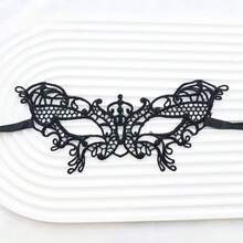 1 件黑色镂空蕾丝性感面具，适合化妆舞会、派对服装、角色扮演、万圣节、情人节 - 彩色 - 查看 15