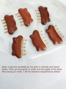 1个黄铜按摩梳，按摩刷，适用于腹部、腿部、身体肌肉放松按摩工具 - 彩色 - 查看 6