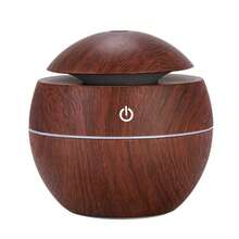 1pc Wooden Cool Mist Humidifier & Aroma Diffuser With Color Mood Lamp, Suitable For Home, Office, Car, Nursery. This Aroma Diffuser Also Features Color-Changing Light Function, Making It An Ideal Choice For Bedroom Decor. - Multicolor - View 15