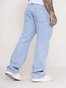 Men's Balao Jeans Oversize Wide Leg Pants Without Elastane - Light Wash - View 6