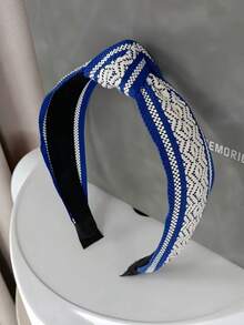 Set Girls' Delicate Floral Embroidered Mesh Headbands, Minimalist & Sweet Hair Accessories ,Hair Hair Hoop