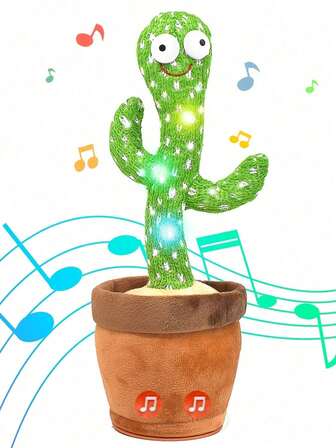 1pc Dance Cactus, Toy For Baby, Talking Cactus Toys, Repeat What You Say Baby Toys, Dance Cactus Imitation Toys And LED English Singing Can Talk For 15 Seconds Recorder Music Toys,Halloween Christmas Gift,Baby Toys,Christmas,Halloween,Christmas,Baby Toys,Halloween,Christmas Baby Gift,Baby's Toys,Talking,Toys Baby,Baby Boy Toys,1 Year Old Toys