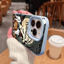 Funda protectora suave de alta calidad con orificios grandes, compatible con los modelos phone 17, 16, 15, 14, 13, 12 y 11 Plus Pro. Disponible en negro clásico, morado, gris y blanco. Ideal para Halloween y Acción de Gracias. - Gris - Ver 7