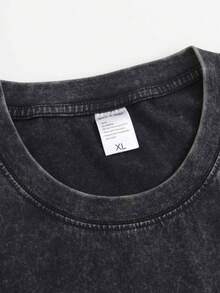 EWH Fashionable Eye-Catching Style, Guns N' Roses, Retro Short-Sleeved Shirt, Guns N' Roses Band, For Men, Skull Print004 - Đen 9 - Xem 5