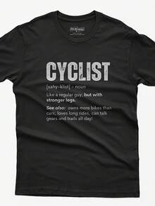 Funny Cyclist Definition T-Shirt Bicycle Enthusiast Gift - Style 20 - View 1