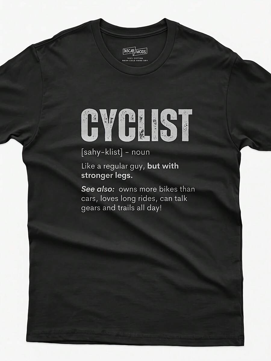 Funny Cyclist Definition T-Shirt Bicycle Enthusiast Gift - Style 20 - View 1