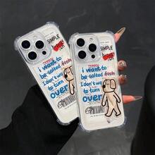 Funda transparente para teléfono, compatible con 5, 6, 6S, 6 Plus, 8, SE2, SE3, X, XS, XR, XS, 11, 11 Pro, 11 Pro, 12, 13, 14, 15, 17, 16, 17, 18 y 19. Protección contra golpes y caídas en las cuatro esquinas. Ideal para San Valentín, cumpleaños o como regalo. Diseño con estampado de pez salado. - Colores mixtos 1 - Ver 4