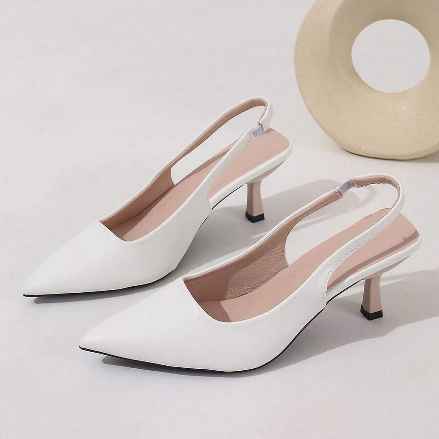 女士高跟鞋，时尚百搭通勤工作鞋，法式夏季凉鞋