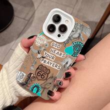 Funda protectora suave de alta calidad con orificios grandes, compatible con los modelos phone 17, 16, 15, 14, 13, 12 y 11 Plus Pro. Disponible en negro clásico, morado, gris y blanco. Ideal para Halloween y Acción de Gracias. - Morado - Ver 2