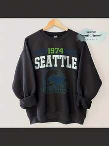 Retro 90s Style Seattle Football Sweatshirt, Game Day Shirt, Seattle Team Football Shirt, Sunday Seattle, Seattle Football