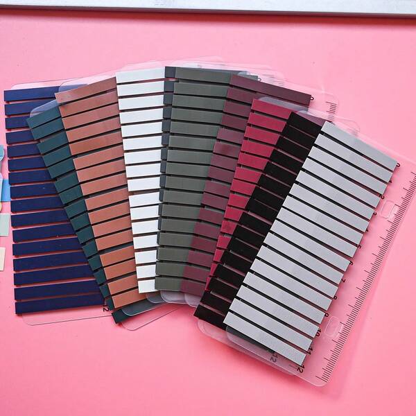 320pcs/Pack, 10 Designs, Ultrafine Label Stickers, Suitable For Textbook Corrections, Indexing, File Labeling, Made Of PET Plastic, Office Supplies