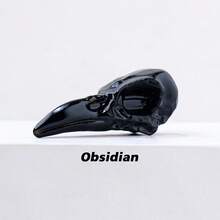 1pc Unique Marbling Patterns & Pocket-Sized Home/Office/Jewelry Decoration Gift, Skull Decoration, Office Ornament, Artistic Sculpture, Artisan Carving, Miniature Sculpture, Home Stylists Halloween Gift