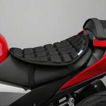 1Pc Motorcycle Seat Cushion Black Breathable Comfortable Seat Four Seasons Use Motocross Comfort Cushion Motorbike Seat Cushion Cycling Accessories Rider Gift
