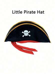 1pc Retro Pirate Hat, Triangular Pirate Hat, Suitable For Decorating Various Parties, Top Hat, Movie Costume Hat, Clown Hat, Irish Dance Costume, Etc. - Multicolor - View 10