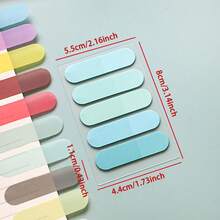 100 张 1 种渐变圆形索引贴纸、透明便签、创意笔记贴纸、荧光便签贴纸和可重复使用的说明贴纸 - 均碼 - 查看 13